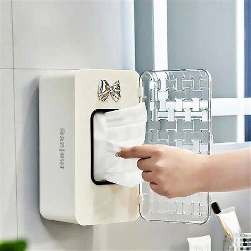 1Pcs Wall-Mounted Tissue Box Home Kitchen Living Room