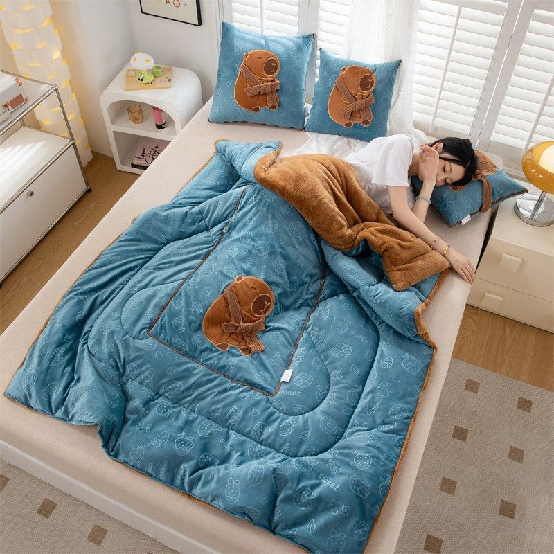 新款卡通两用抱枕被加厚车载靠垫办公室沙发午休枕头被毛毯,居家布艺,抱枕被,淘宝优惠券,粉丝福利购,淘宝优惠卷