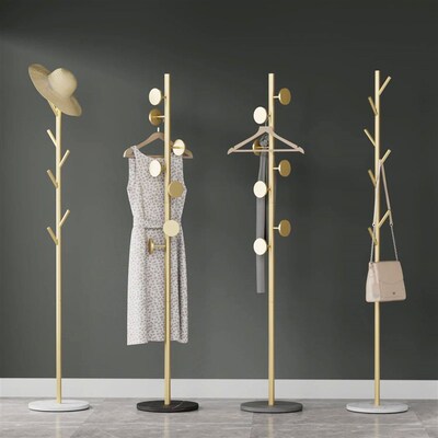 Floor Standing Coat Rack, Bedroom Light Luxury Metal Hanger,