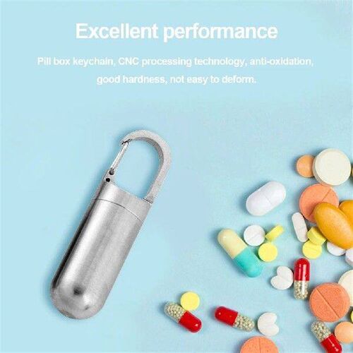 Portable Elderly Carry-on First Aid Pill Box Stainless