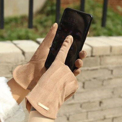 Women Touch Screen Gloves Fashionable Mittens Autumn and Win