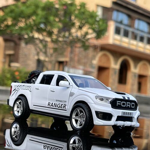 New 1:32 Ford Raptor F350 Picku Alloy Car Carry tires Off-Ro