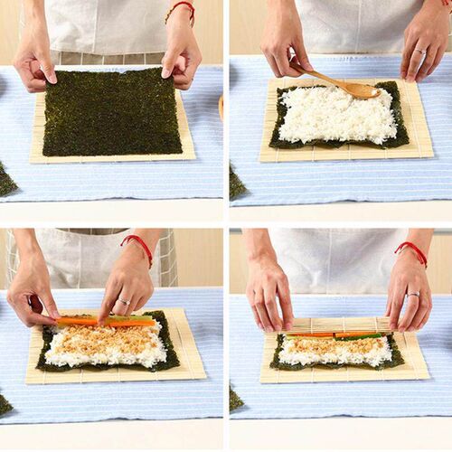 Bamboo Sushi Rolling Mat Non-stick Kitchen Sushi Tools Rice