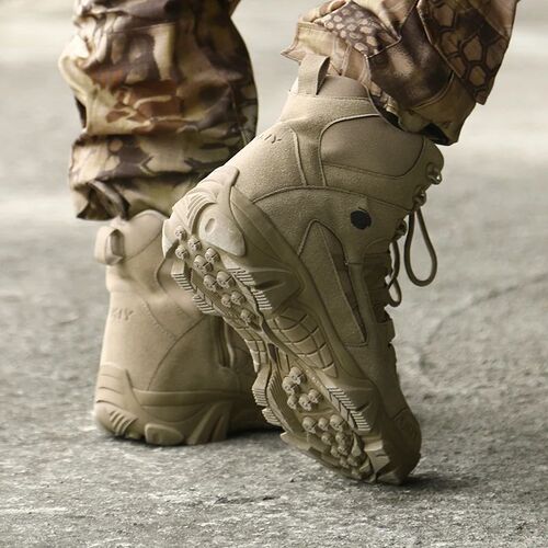 Men Military Boots Men Outdoor Cow Suede Ankle Boots Tactica