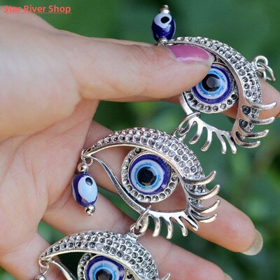 Turkish Blue Evil Eye Amulets Wall Hanging Pendant Home Deco