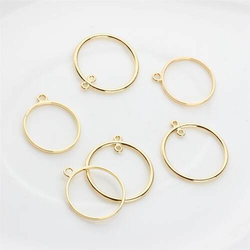 10pcs/lot  Zinc Alloy Round Circle Charms Bezel Metal Frame