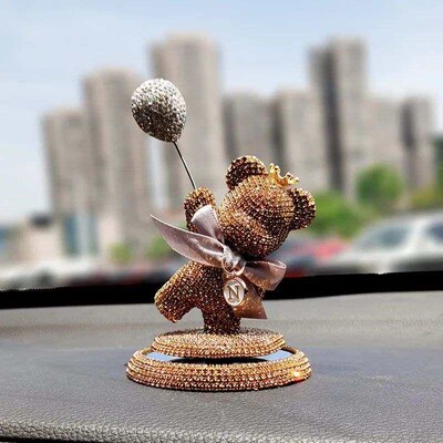New Car Interior Decoration Cute Cartoon Balloon Bear Orname