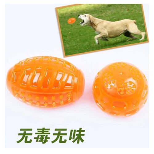 Dog toy toy ball anti biting and sound resilient ball grindi