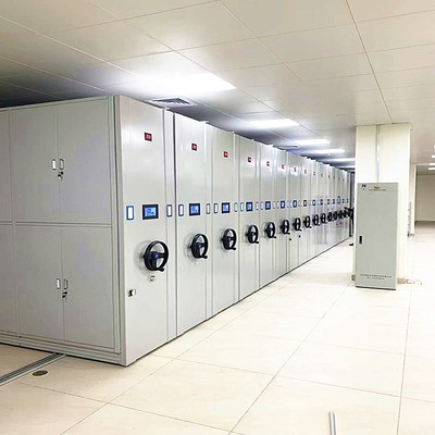 密集柜智能密集架电动档案柜手摇式移动资料柜钢制凭证柜书架拆装