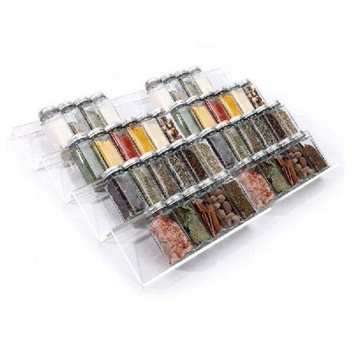 Clear Acrylic Spice Drawer Organizer,Seasoning Jars Drawers