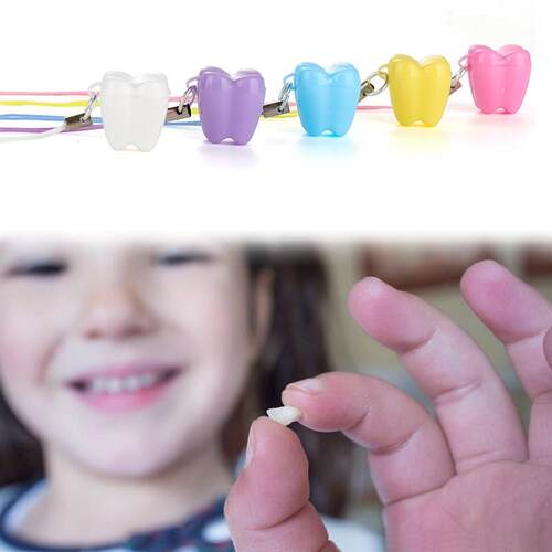 50pcs/Pack Baby Tooth Box Organizer Baby Milk Tooth Fairy Bo