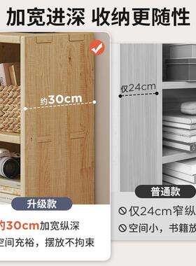 All solid wood bookshelf shelf against the wall combined lat