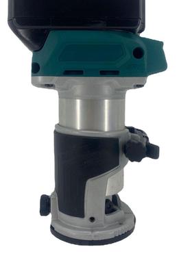 锂电边充修电式开槽机40465木机工边挖孔雕刻机木修工板开孔工具