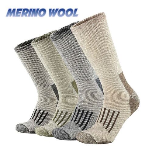 50% Merino Wool Socks For Men Women Thicken Warm