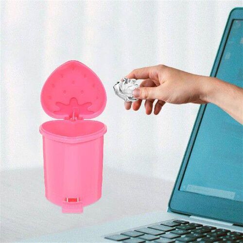 Storage Bin Desktop Trash Can Dormitory Dining Table for