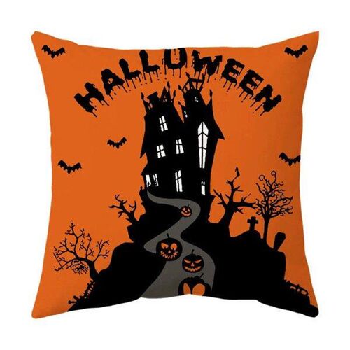 4PCS Halloween Decor Pillow Case Pillow Cover Funny Pumpkin