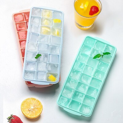 Silicone ice cube tray bar whiskey large square ice mold wit