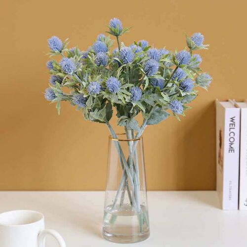 Artificial Fake Flower Thorn Celery Plant Feel Plastic Flowe