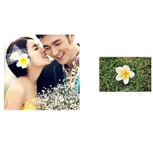 Womans Hair Styling Pins With Yellow Flower Design
