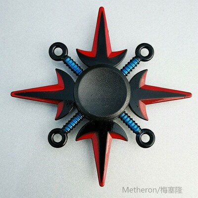 Naruto  Spinner Tri Cross Fidget Spinner Metal Spinner Toy E