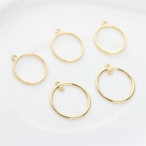 10pcs/lot  Zinc Alloy Round Circle Charms Bezel Metal Frame