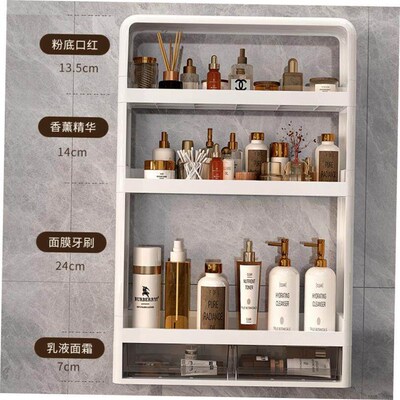 bathroom shelf toilet storage rack no punching shower racks