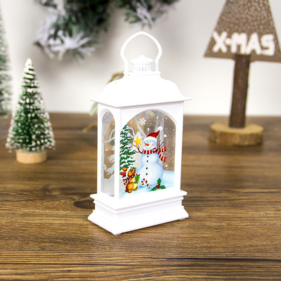 Christmas decorations portable Christmas lights painted tran