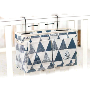 Baby Bed Side Pouch Nappy Holder Crib Storage Organizer Beds