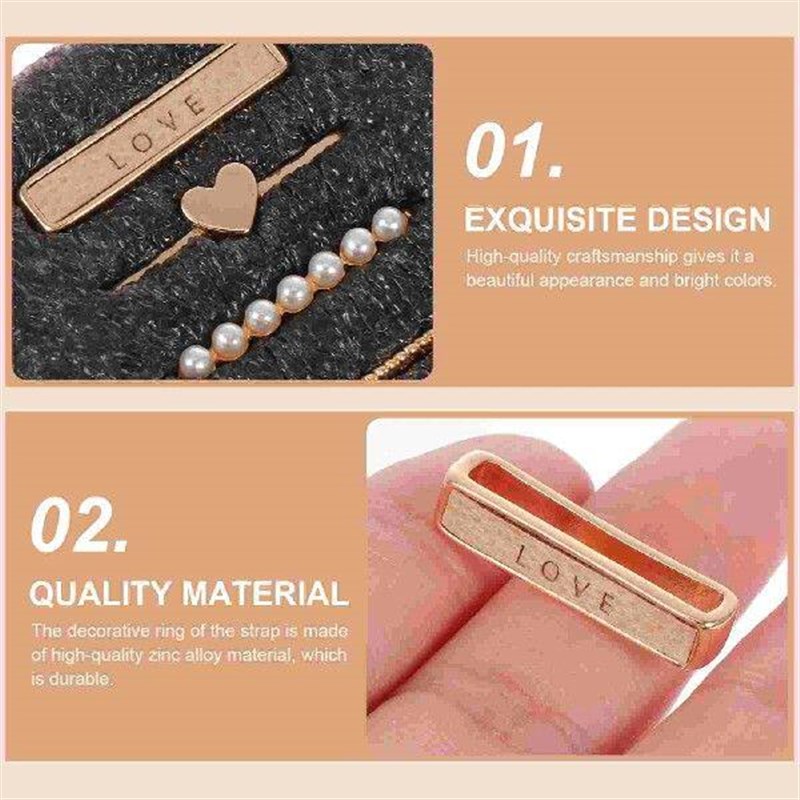 5 Pcs Strap Decorative Ring Dekorative Ringschlaufen Fr - 实物图