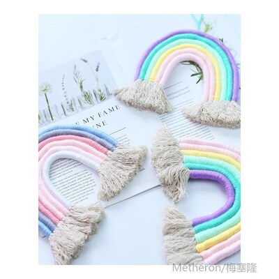 Nordic rainbow baby girl room decor kindergarten background