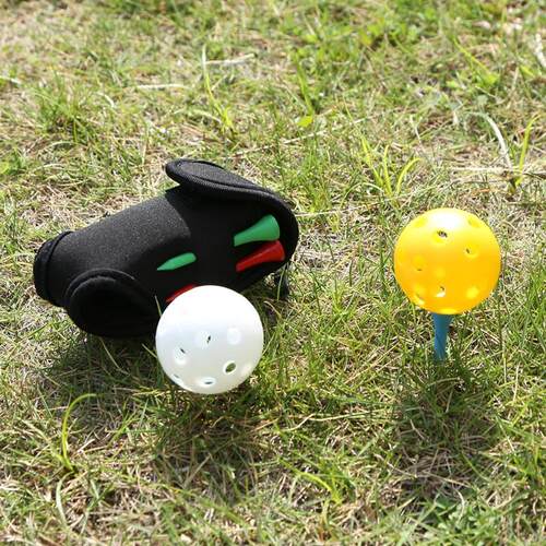 Mini Portable Golf Ball Holder Bag SBR Soft Elastic Waist Pa