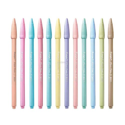 12pcs/set Morandi Color Felt Tip Pens 0.38 mm Plus Pen for H