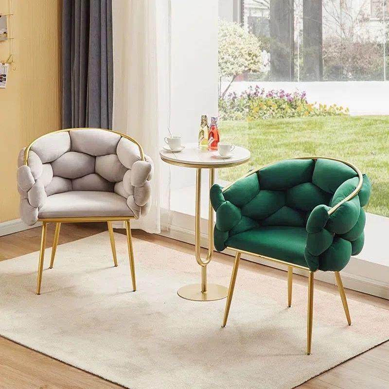 化妆椅女生卧室现代简约梳妆台凳子轻奢高级网红美甲专用靠背椅子