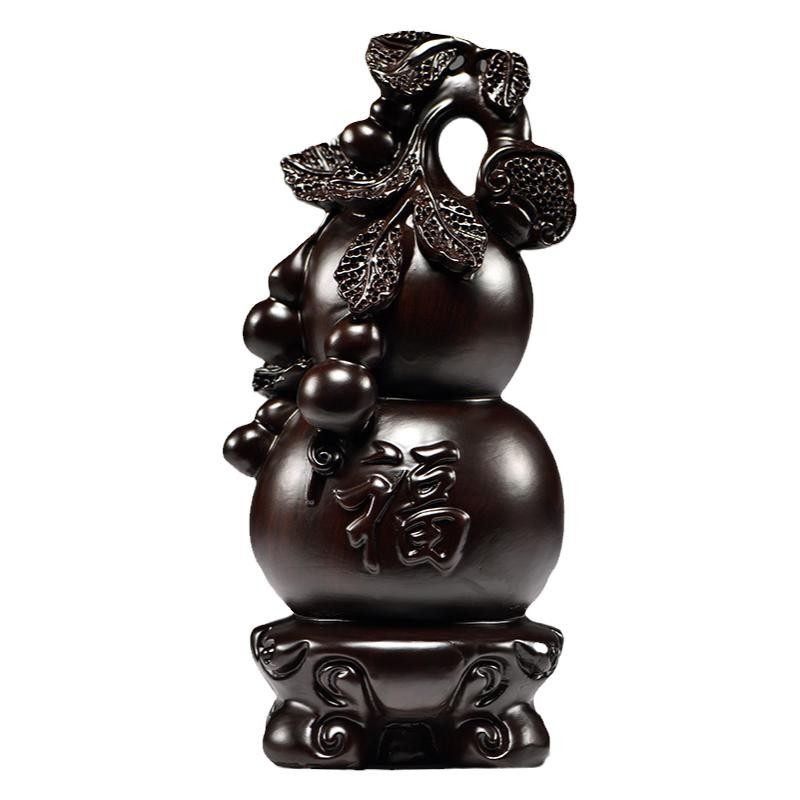 黑檀木雕葫芦一对摆件实木质雕刻福禄葫芦家居客厅摆设装饰工艺品,家居饰品,装饰摆件,淘宝优惠券,粉丝福利购,淘宝优惠卷