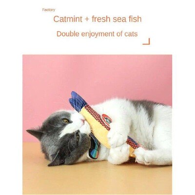 Cat Toy Catnip Simulation Fish Self Relief Grinding Teeth