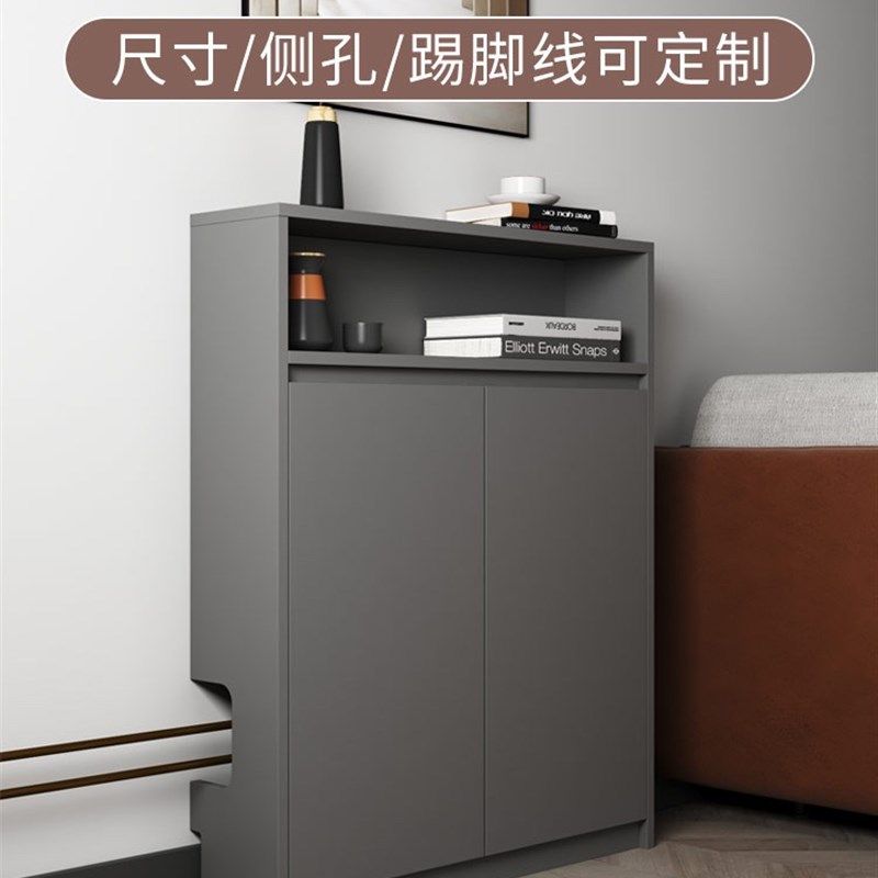 地热水表门瓦斯天然燃气管道装饰罩遮丑箱实木地暖分水器遮挡柜