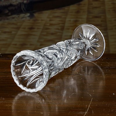 捷克BOHEMI出口水晶玻璃花瓶欧式小号一枝花瓶家居装饰摆件花瓶