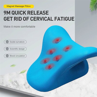 Cervical Neck Shoulder Stretcher Massage Pillow Traction Dev