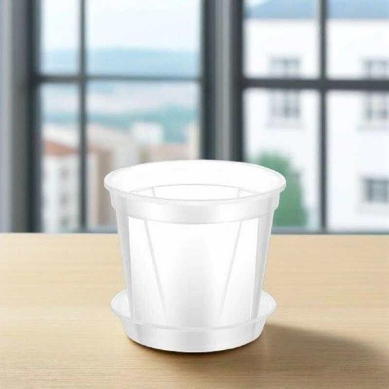 4 pcs 0.3 Gallon Breathable Root Control Pot Transparent