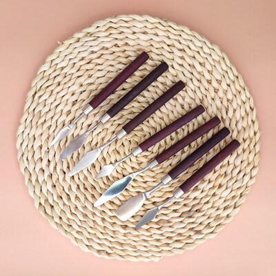 7Pcs/Set Stainless Steel Oil Painting Knives Artist Crafts S
