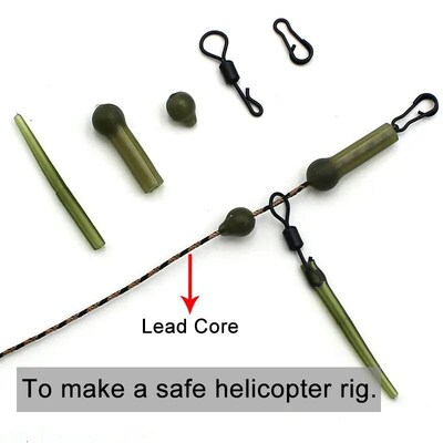 Carp Fishing Accessories Kit Helicopter Rig Anti Tangle Slee