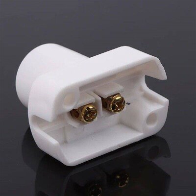 1Pc White Mini Screw Lamp Base E12 E14 E17 Supporto Lamp