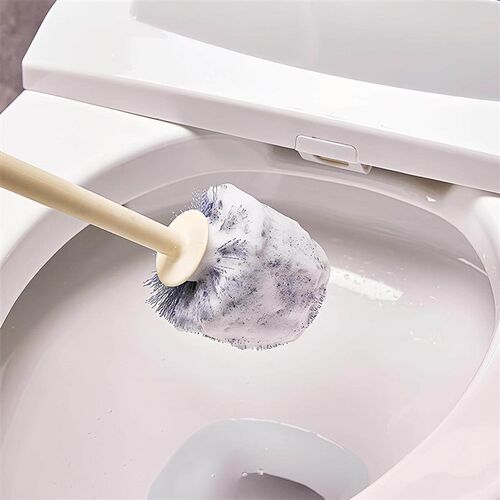 Long-handled toilet brush set with base for home use, cute d