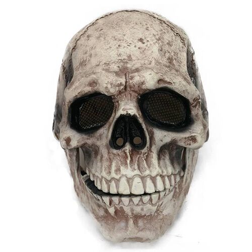 Halloween Horror headgear Moving mouth skull mask Zombie blo