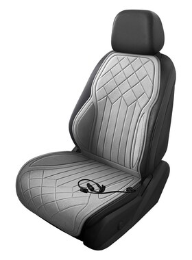 石墨烯汽车加热坐垫冬季单座椅车载电加热改装毛绒座垫V2V后排