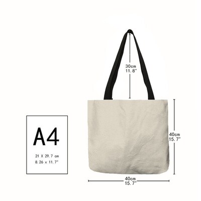 Customized Oil Painting Tears Linen Cloth Tote Bags For Wome