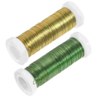 2 Rolls Flower Garland Arrangements DIY Stem Wires Crafting