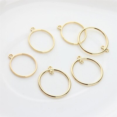 10pcs/lot  Zinc Alloy Round Circle Charms Bezel Metal Frame