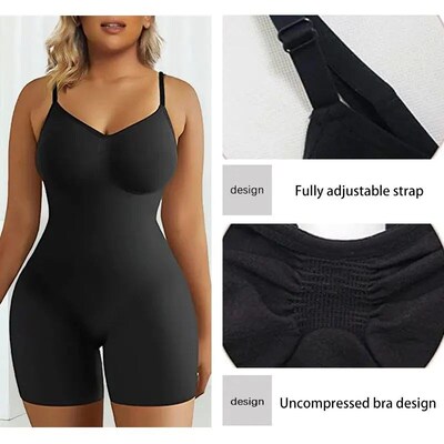 Bodysuit for Women Tummy Control Shapewear Seamless High Wai