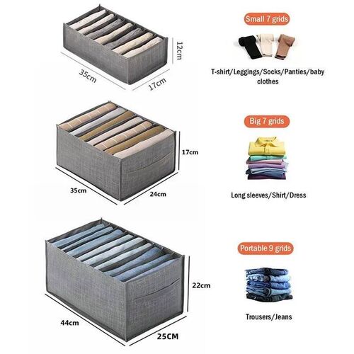 Closets Clothes Organizer Pants Jeans Storage Box Cabinet Or